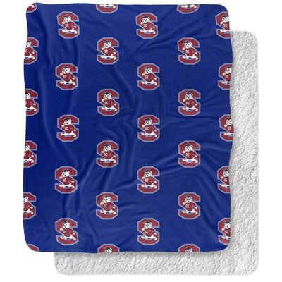 South Carolina State University Blanket, 50"x60" Logo Pattern Silky Touch Sherpa Back Super Soft Throw Blanket