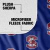 South Carolina State University Blanket, 50"x60" Logo Pattern Silky Touch Sherpa Back Super Soft Throw Blanket view 4