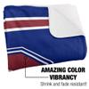 South Carolina State University Blanket, 50"x60" Primary Logo Stripes Silky Touch Sherpa Back Super Soft Throw Blanket view 3