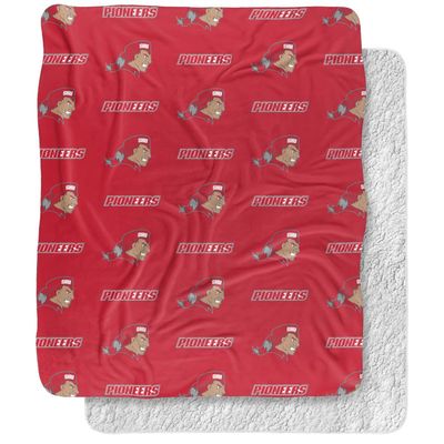 Sacred Heart University Blanket, 50"x60" Logo Pattern Silky Touch Sherpa Back Super Soft Throw Blanket