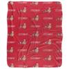 Sacred Heart University Blanket, 50"x60" Logo Pattern Silky Touch Sherpa Back Super Soft Throw Blanket view 2