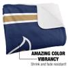 Montana State University Blanket, 50"x60" Primary Logo Stripes Silky Touch Sherpa Back Super Soft Throw Blanket view 3