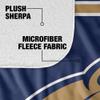 Montana State University Blanket, 50"x60" Primary Logo Stripes Silky Touch Sherpa Back Super Soft Throw Blanket view 4