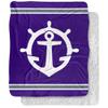 University of Portland Blanket, 50"x60" Primary Logo Stripes Silky Touch Sherpa Back Super Soft Throw Blanket view 1