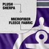 University of Portland Blanket, 50"x60" Primary Logo Stripes Silky Touch Sherpa Back Super Soft Throw Blanket view 4