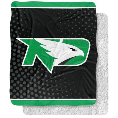 University of North Dakota Blanket, 50"x60" Logo Dots Silky Touch Sherpa Back Super Soft Throw Blanket