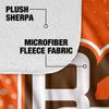 Bowling Green State University Blanket, 50"x60" Logo Dots Silky Touch Sherpa Back Super Soft Throw Blanket view 4