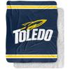 University of Toledo Blanket, 50"x60" Primary Logo Stripes Silky Touch Sherpa Back Super Soft Throw Blanket view 1