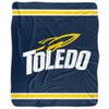 University of Toledo Blanket, 50"x60" Primary Logo Stripes Silky Touch Sherpa Back Super Soft Throw Blanket view 2