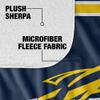 University of Toledo Blanket, 50"x60" Primary Logo Stripes Silky Touch Sherpa Back Super Soft Throw Blanket view 4
