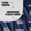 Gonzaga University Blanket, 50"x60" Logo Pattern Silky Touch Sherpa Back Super Soft Throw Blanket view 4