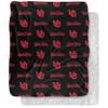 University of Utah Blanket, 50"x60" Logo Pattern Silky Touch Sherpa Back Super Soft Throw Blanket view 1