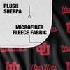 University of Utah Blanket, 50"x60" Logo Pattern Silky Touch Sherpa Back Super Soft Throw Blanket view 4