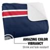 Gonzaga University Blanket, 50"x60" Primary Logo Stripes Silky Touch Sherpa Back Super Soft Throw Blanket view 3