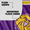 Western Illinois University Blanket, 50"x60" Primary Logo Stripes Silky Touch Sherpa Back Super Soft Throw Blanket view 4