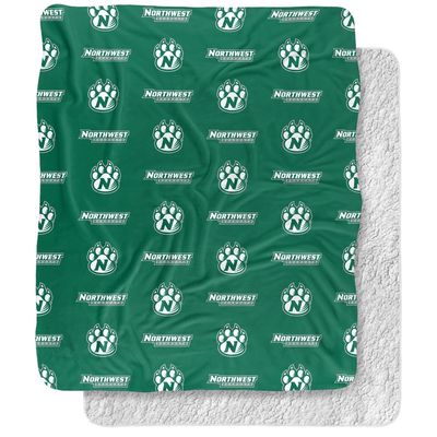 Northwest Missouri State University Blanket, 50"x60" Logo Pattern Silky Touch Sherpa Back Super Soft Throw Blanket