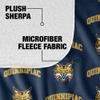 Quinnipiac University Blanket, 50"x60" Logo Pattern Silky Touch Sherpa Back Super Soft Throw Blanket view 4
