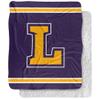 Lipscomb University Blanket, 50"x60" Primary Logo Stripes Silky Touch Sherpa Back Super Soft Throw Blanket view 1