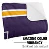 Lipscomb University Blanket, 50"x60" Primary Logo Stripes Silky Touch Sherpa Back Super Soft Throw Blanket view 3