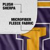 Lipscomb University Blanket, 50"x60" Primary Logo Stripes Silky Touch Sherpa Back Super Soft Throw Blanket view 4