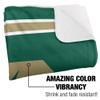 University of North Carolina - Charlotte Blanket, 50"x60" Primary Logo Stripes Silky Touch Sherpa Back Super Soft Throw Blanket view 3