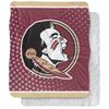 Florida State University Blanket, 50"x60" Logo Dots Silky Touch Sherpa Back Super Soft Throw Blanket view 1