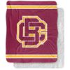 Bethune-Cookman University Blanket, 50"x60" Primary Logo Stripes Silky Touch Sherpa Back Super Soft Throw Blanket view 1