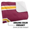 Bethune-Cookman University Blanket, 50"x60" Primary Logo Stripes Silky Touch Sherpa Back Super Soft Throw Blanket view 3