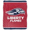 Liberty University Blanket, 50"x60" Logo Dots Silky Touch Sherpa Back Super Soft Throw Blanket view 2