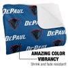 DePaul University Blanket, 50"x60" Logo Pattern Silky Touch Sherpa Back Super Soft Throw Blanket view 3