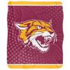 Bethune-Cookman University Blanket, 50"x60" Logo Dots Silky Touch Sherpa Back Super Soft Throw Blanket view 2