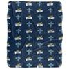 University of Toledo Blanket, 50"x60" Logo Pattern Silky Touch Sherpa Back Super Soft Throw Blanket view 2
