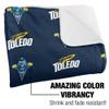 University of Toledo Blanket, 50"x60" Logo Pattern Silky Touch Sherpa Back Super Soft Throw Blanket view 3
