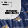 Montana State University Blanket, 50"x60" Logo Pattern Silky Touch Sherpa Back Super Soft Throw Blanket view 4