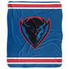 DePaul University Blanket, 50"x60" Primary Logo Stripes Silky Touch Sherpa Back Super Soft Throw Blanket view 2