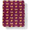 Central Michigan University Blanket, 50"x60" Logo Pattern Silky Touch Sherpa Back Super Soft Throw Blanket view 1
