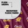 Central Michigan University Blanket, 50"x60" Logo Pattern Silky Touch Sherpa Back Super Soft Throw Blanket view 4
