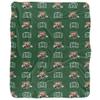Ohio University Blanket, 50"x60" Logo Pattern Silky Touch Sherpa Back Super Soft Throw Blanket view 2