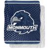 Monmouth University Blanket, 50"x60" Logo Dots Silky Touch Sherpa Back Super Soft Throw Blanket view 1