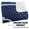 Monmouth University Blanket, 50"x60" Logo Dots Silky Touch Sherpa Back Super Soft Throw Blanket view 3