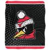 Youngstown State University Blanket, 50"x60" Logo Dots Silky Touch Sherpa Back Super Soft Throw Blanket view 2