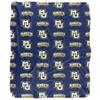 Marquette University Blanket, 50"x60" Logo Pattern Silky Touch Sherpa Back Super Soft Throw Blanket view 2