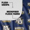 Marquette University Blanket, 50"x60" Logo Pattern Silky Touch Sherpa Back Super Soft Throw Blanket view 4