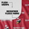 Youngstown State University Blanket, 50"x60" Logo Pattern Silky Touch Sherpa Back Super Soft Throw Blanket view 4