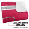 Sacred Heart University Blanket, 50"x60" Primary Logo Stripes Silky Touch Sherpa Back Super Soft Throw Blanket view 3