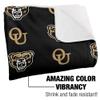 Oakland University Blanket, 50"x60" Logo Pattern Silky Touch Sherpa Back Super Soft Throw Blanket view 3