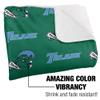 Tulane University Blanket, 50"x60" Logo Pattern Silky Touch Sherpa Back Super Soft Throw Blanket view 3