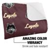 Loyola University Chicago Blanket, 50"x60" Logo Pattern Silky Touch Sherpa Back Super Soft Throw Blanket view 3