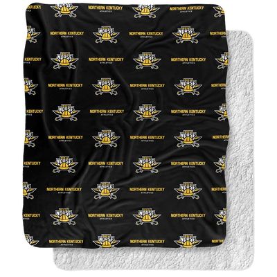 Northern Kentucky University Blanket, 50"x60" Logo Pattern Silky Touch Sherpa Back Super Soft Throw Blanket