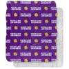 Western Illinois University Blanket, 50"x60" Logo Pattern Silky Touch Sherpa Back Super Soft Throw Blanket view 1